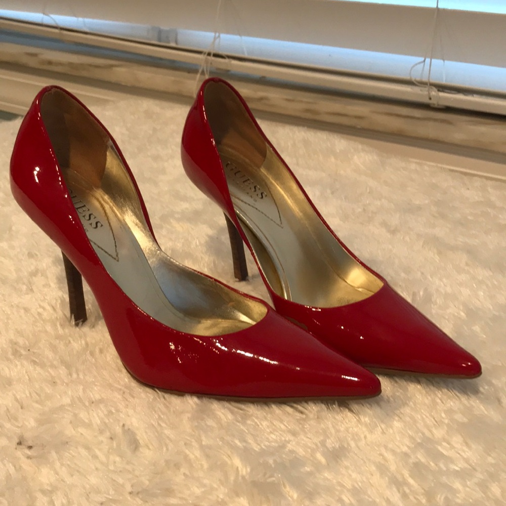 Red Guess High Heels